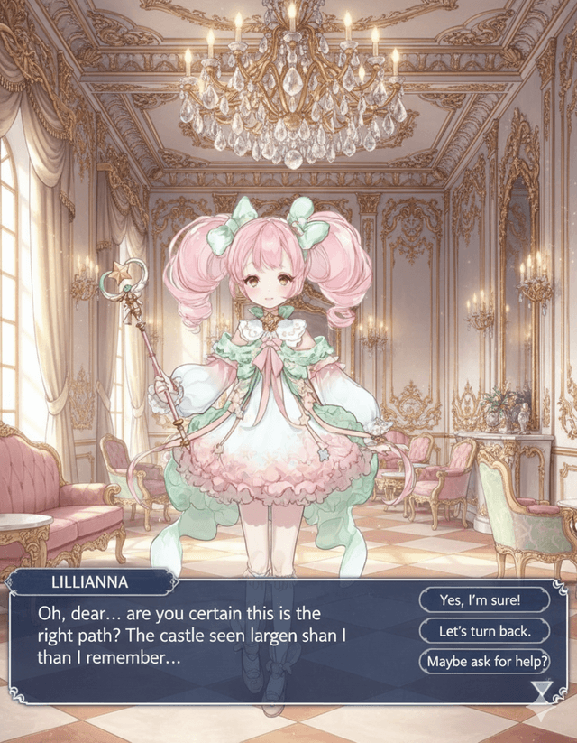 Generated Visual Novel Scene